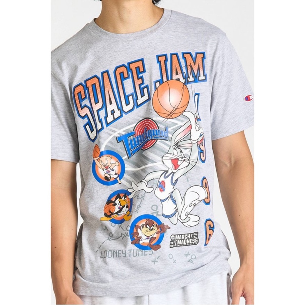 NWT Space Jam Looney Tunes Graphic Tee X NCAA Size XL by Champion Bugs Bunny